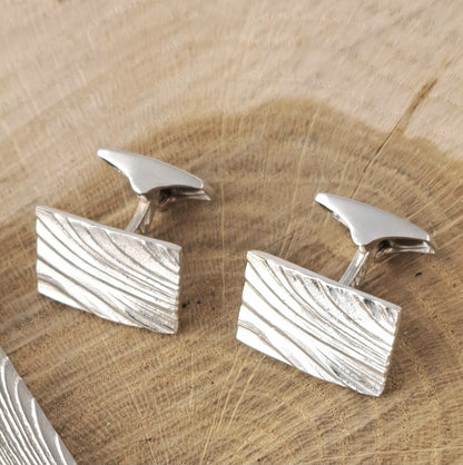 Kaarna cufflinks, silver