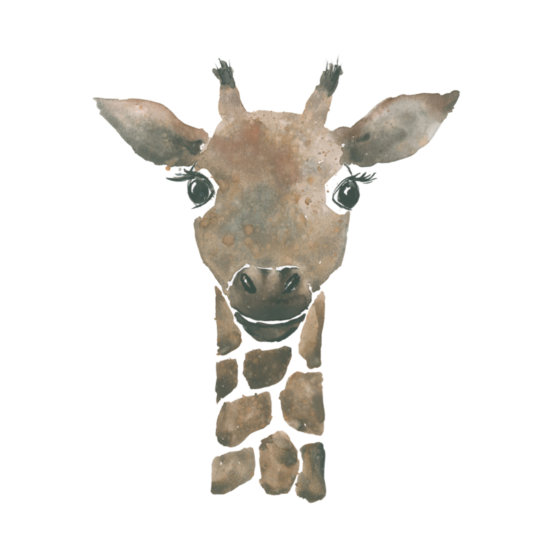 Giraffe, ironing image