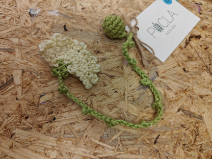 Flos, virkattu kirjanmerkki