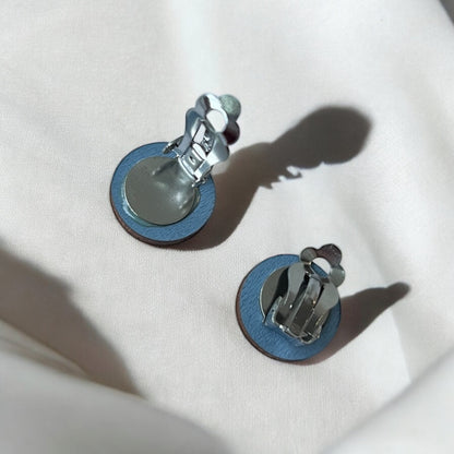 Stud earrings, with clip fastening (various colors)