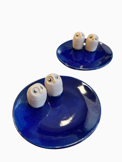 Pöllöt-alunen, keraaminen (eri värejä)