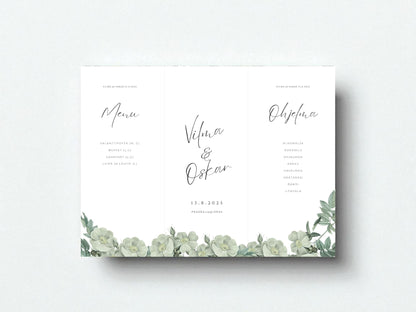 Tulostettava pöytäkolmio häihin, kustomoitu (eri värejä)