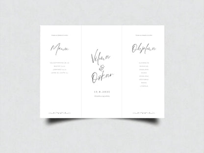 Tulostettava pöytäkolmio häihin, kustomoitu (eri värejä)