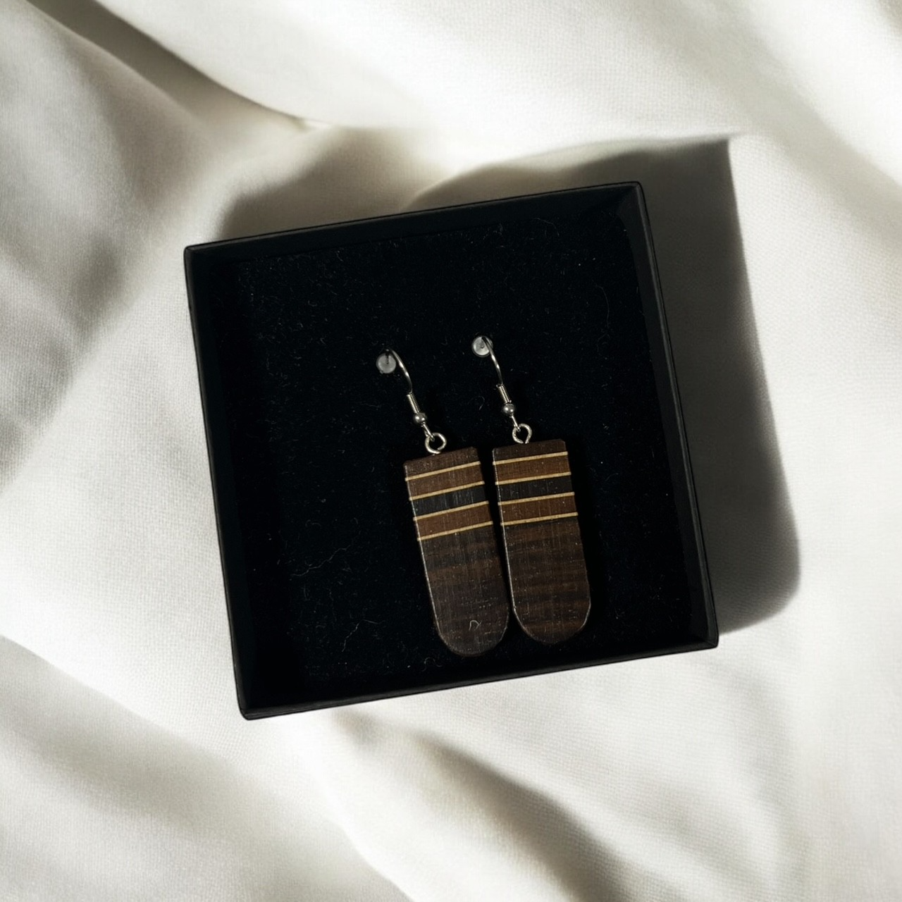 Buoy earrings, made from surplus wood (various unique designs)