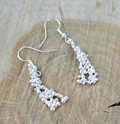 After the Hailstorm - earrings, eco-silver