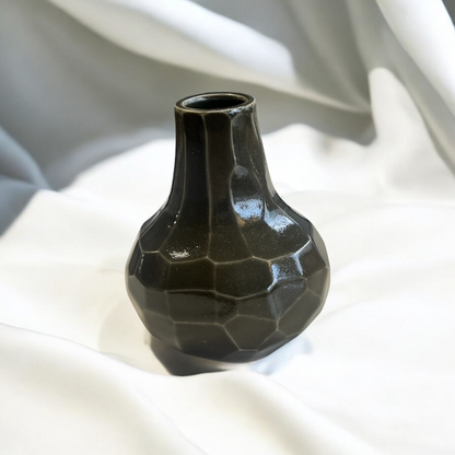 Moss button vase, ceramic minimal vase (various)