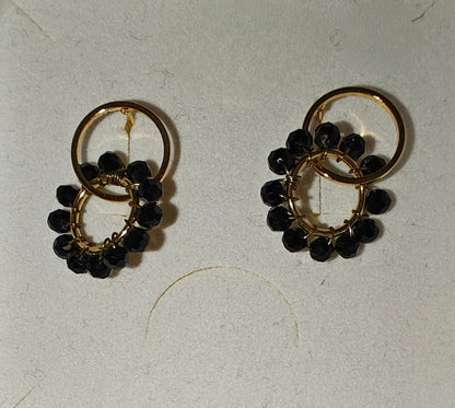 Lydia-korvakorut, kullattu messinki (eri värejä)