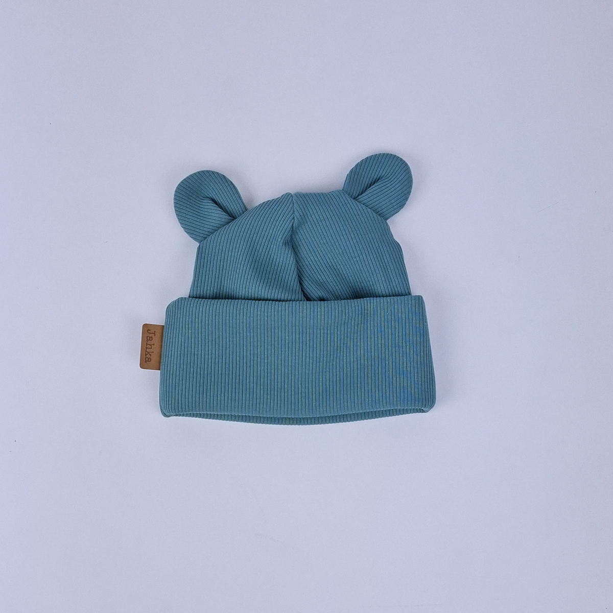 AAVA Ribbed beanie with teddy bear ears (various colors)