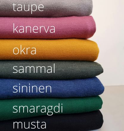 Solmu-merinovillapanta, aikuisen koko  (eri värejä)